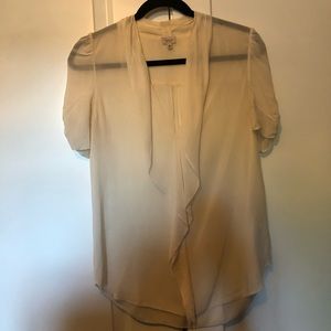 Talula Babaton Ivory Silk Blouse Small